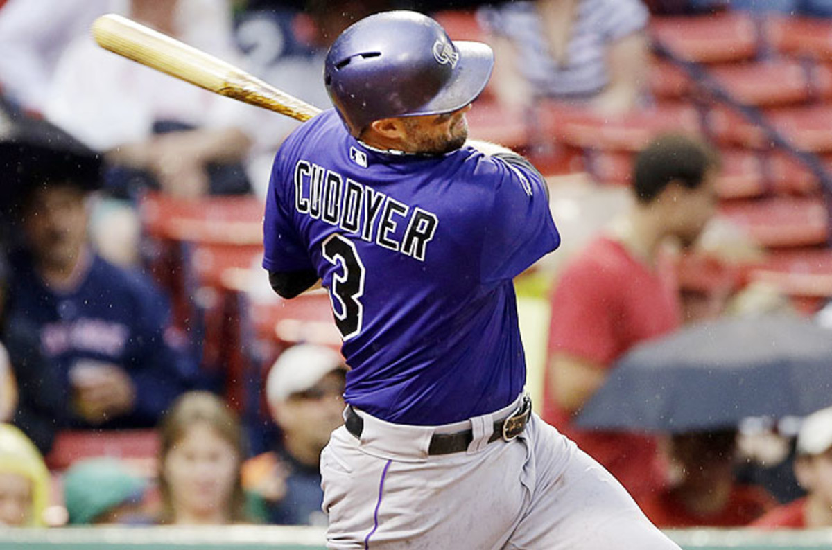 In addition to the hit streak, Cuddyer has reached base in 43 straight games, also a team record. 