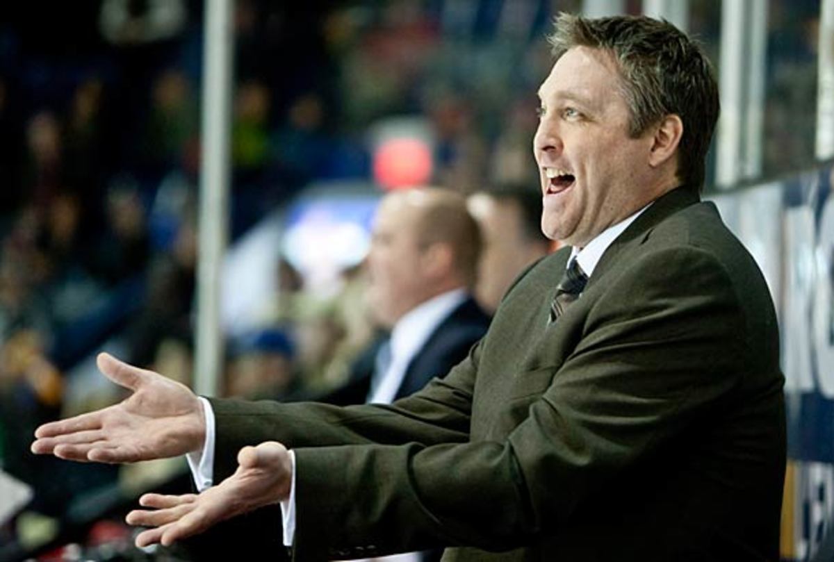 Patrick Roy retired from the Avalanche in 2003 after eight seasons in Colorado. (Tim DeFrisco/Getty Images)