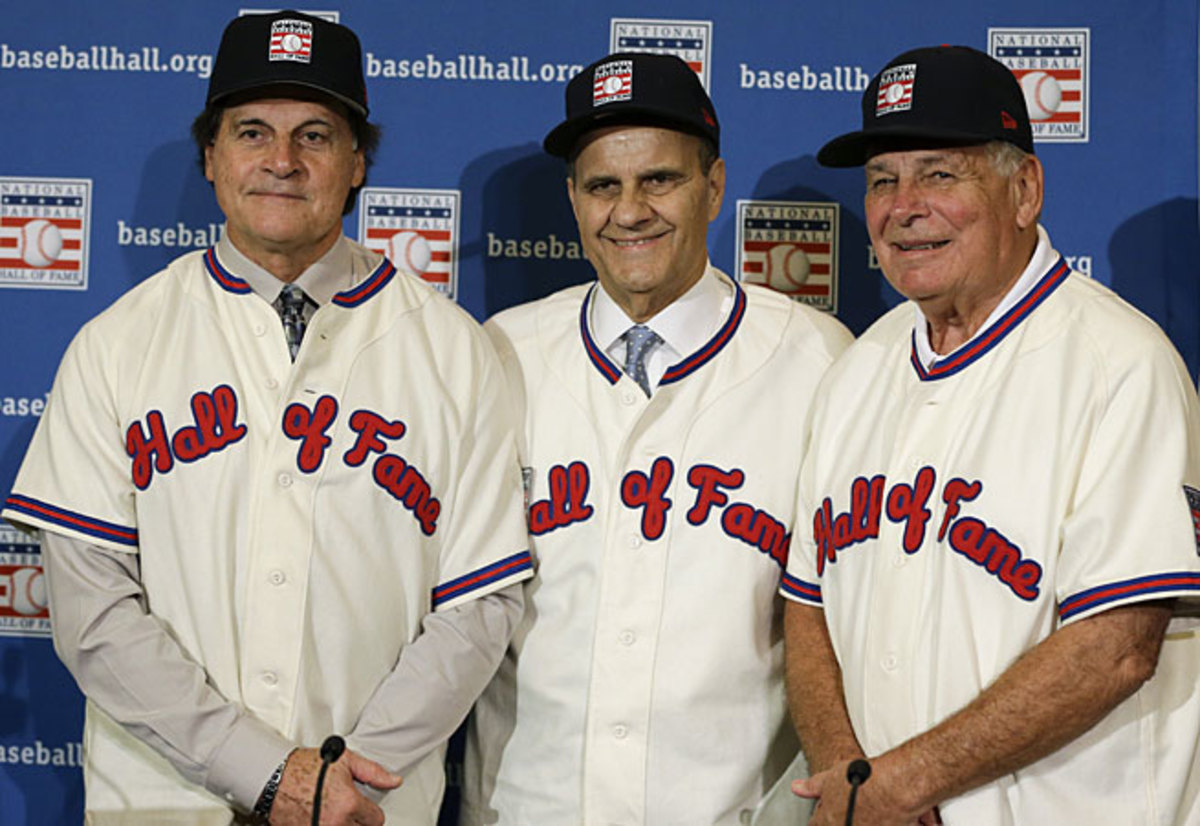 Legendary managers Tony La Russa, Joe Torre and Bobby Cox were unanimously elected to the Hall of Fame.