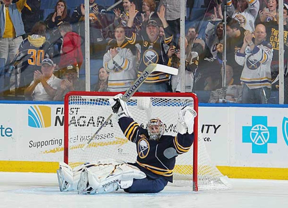 Goalie Ryan Miller of the Buffalo Sabres