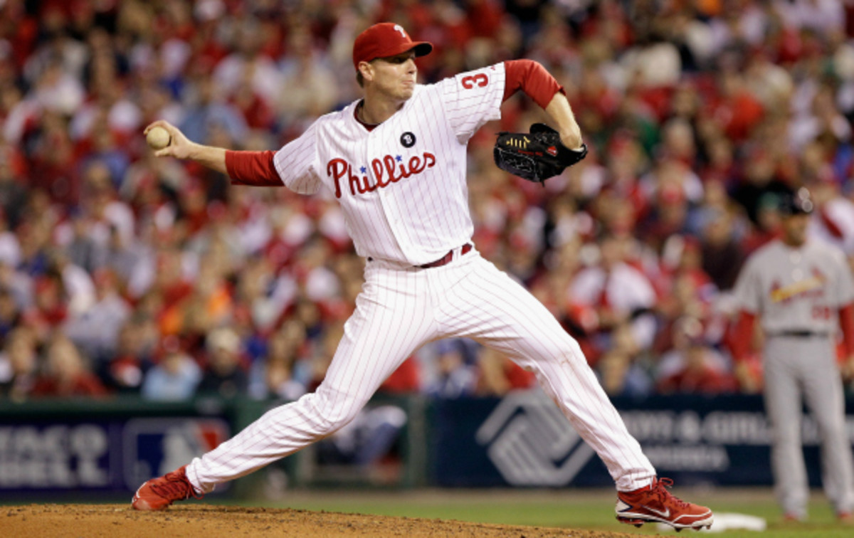 Roy Halladay will end his 16 year career as a Blue Jay. (Rob Carr/Getty Images)