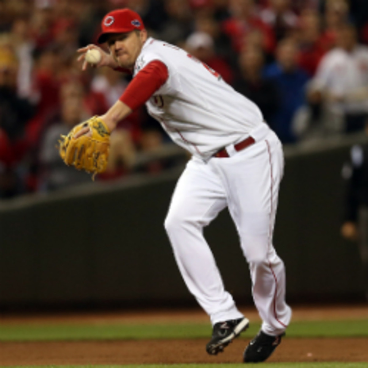 Scott Rolen could return to play with the Reds this season. (Jonathan Daniel/Getty Images)