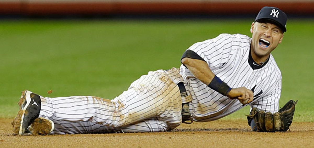 Derek Jeter broke his ankle during Game 1 of last year's ALCS against the Tigers.