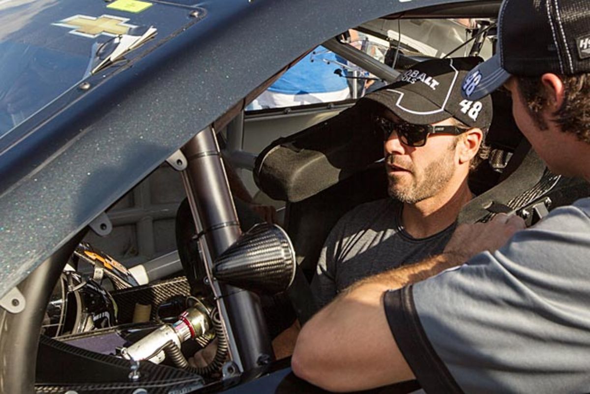 Jimmie Johnson's mishap brought out a caution at Richmond during the controversial race.