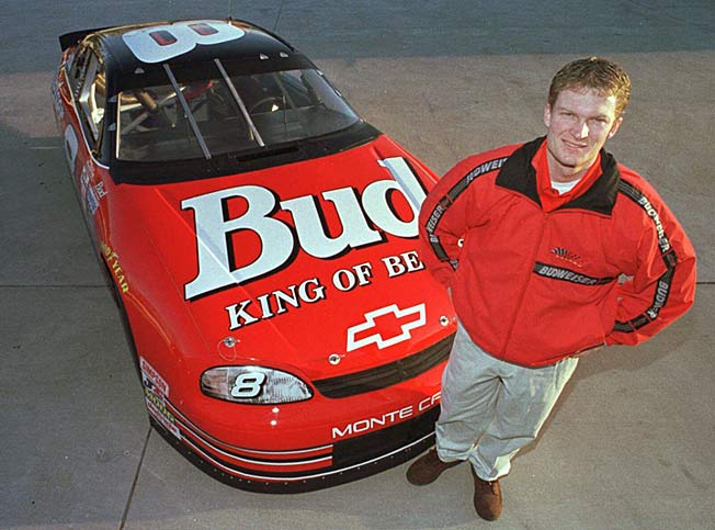 Dale Earnhardt, Jr. in 1999, on the eve of his first Cup series start, which took place at Charlotte.