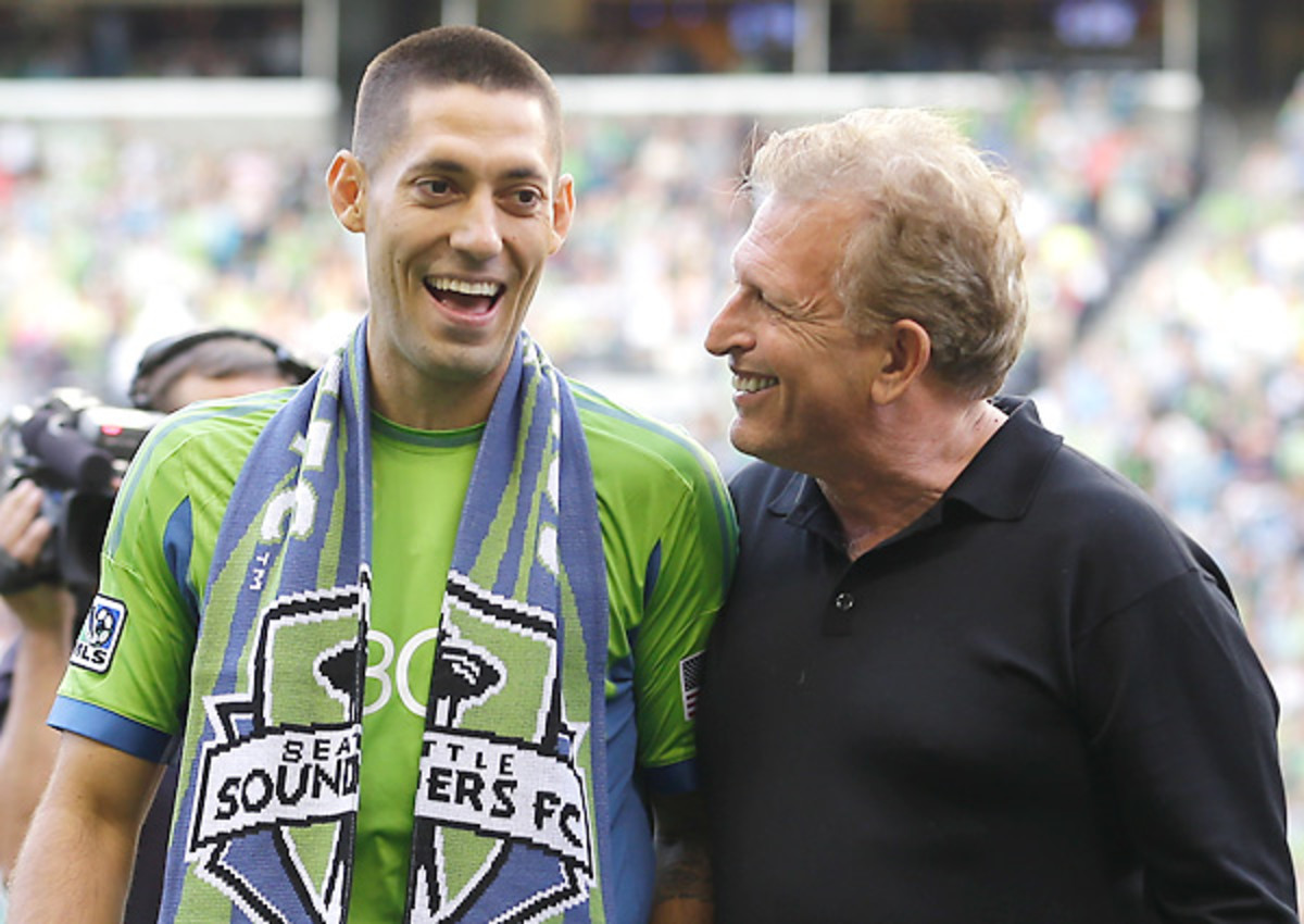 Clint Dempsey's arrival in Seattle has not produced the results Joe Roth (right) was seeking.