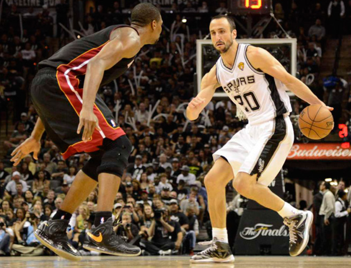 Manu Ginobili's 24 points in Game 5, including eight in the first quarter, were a season-best.