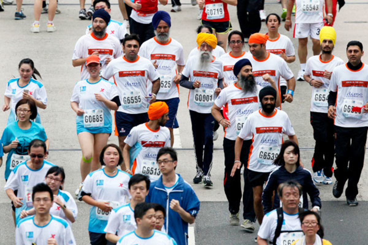 Singh's time was one hour, 32 minutes. (AP)