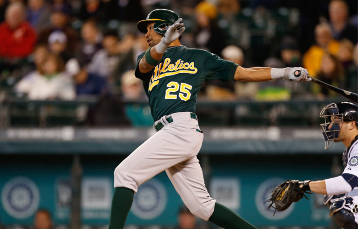 Chris Young hit .200 with 12 homers and 40 RBIs last season for Oakland.