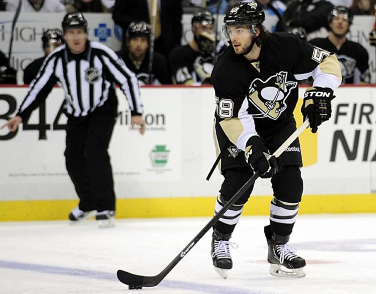 Penguins defenseman Kris Letang has six goals, 11 points and -6 rating in 24 games this season.