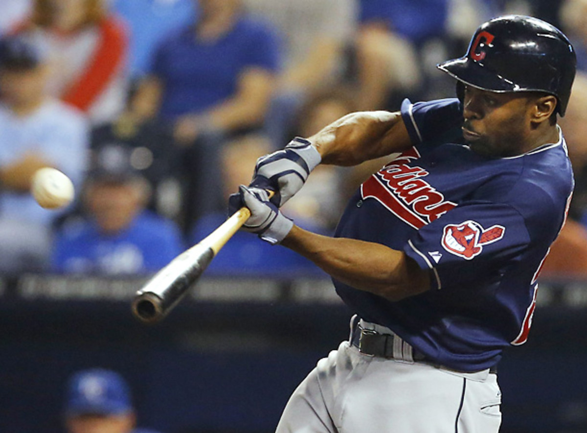 Michael Bourn's ninth-inning home run sealed a crucial comeback win for the Indians. (Orlin Wagner/AP)