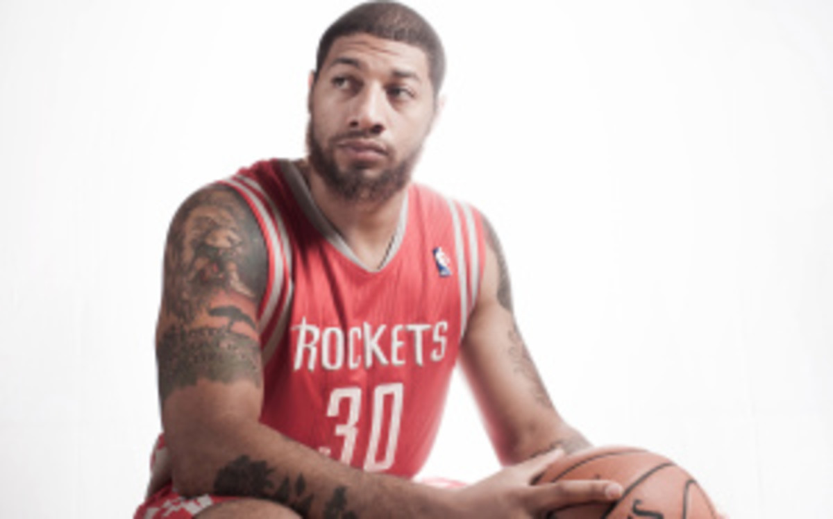 Royce White has yet to play in an NBA game because of mental health issues. He was traded by the Rockets to the Sixers in July and is now reportedly under a police investigation for a domestic dispute in June. (Nick Laham/Getty Images)