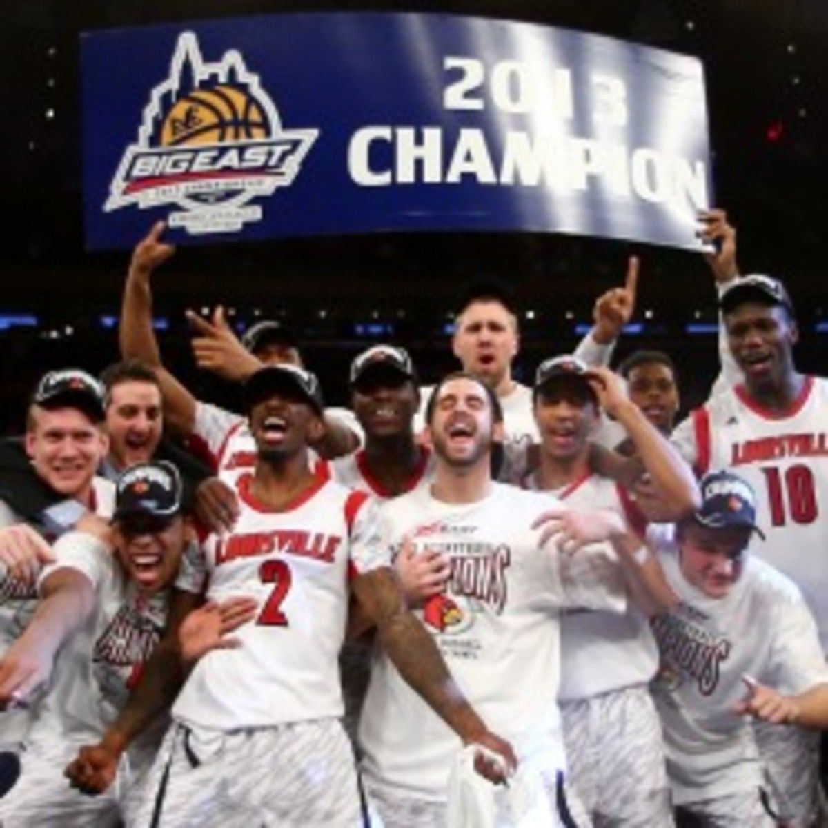 Louisville is the NCAA Tournament favorite and the most valuable college basketball program. (Elsa/Getty Images)