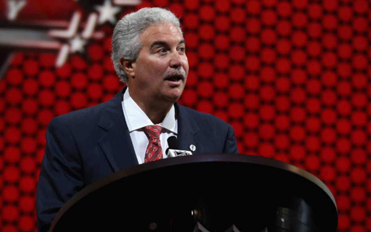 Devils chairman Jeff Vanderbeek and the team are a reported $230 million in debt. (Bruce Bennett/Getty Images)