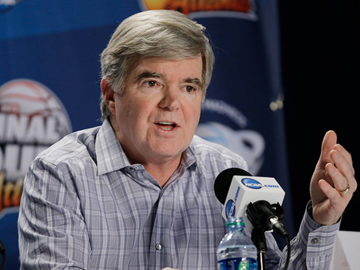 NCAA president Mark Emmert discussed a possible fourth subdivision with Big 12 leaders earlier this week. (Bloomberg/Getty Images)