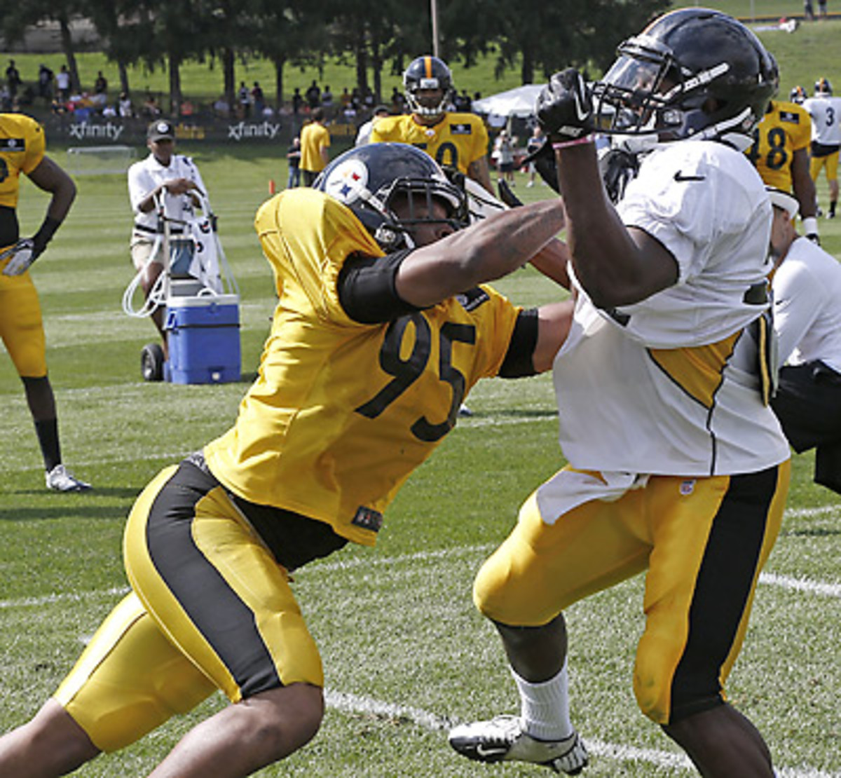 The Steelers are keeping the spirit of old-school football alive. (Keith Srakocic/AP)