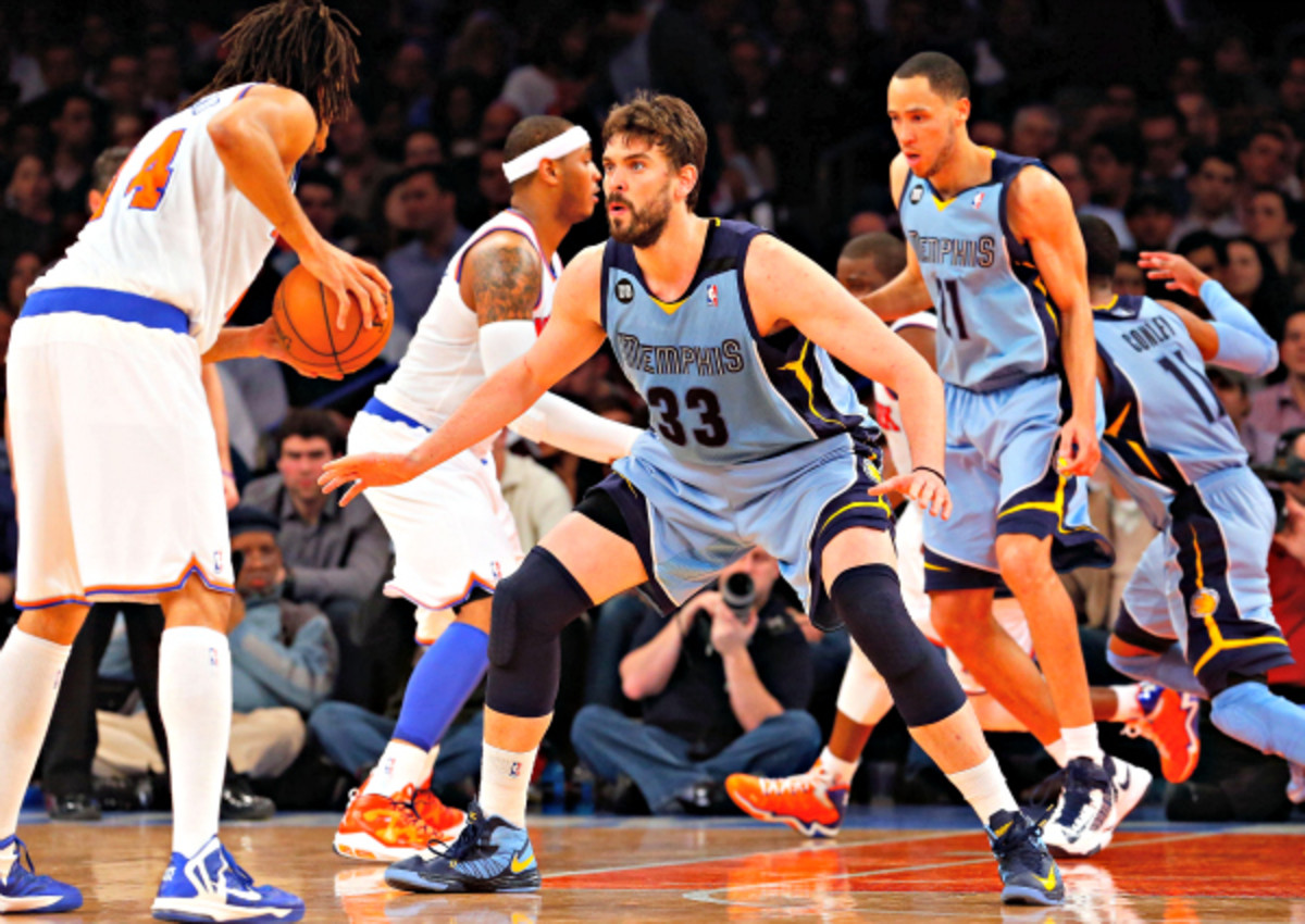 Marc Gasol has been the anchor for Memphis' outstanding defense this season. (Jim McIsaac/Getty Images)