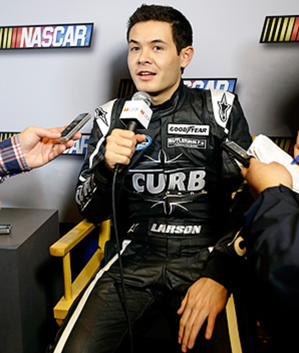Kyle Larson's aggressive win at Battle of the Beach attracted attention of several Sprint Cup drivers.