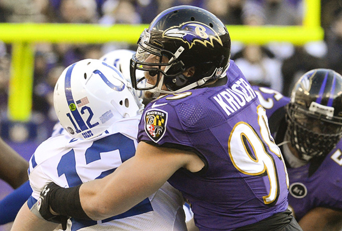 Paul Kruger recorded nine sacks in 15 games played for the Baltimore Ravens. (Doug Kapustin/ZUMAPRESS.com)