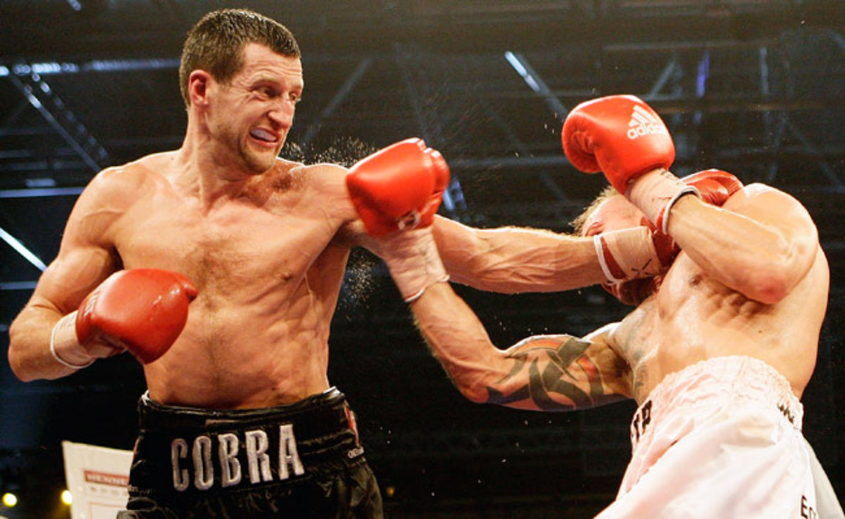 Mikkel Kessler (right) had a hard-fought win when he faced Carl Froch (left) in 2010.
