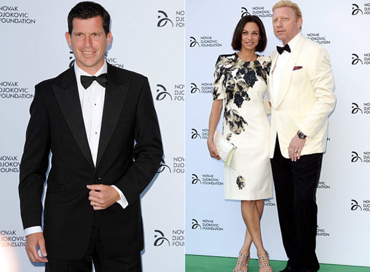 Tim Henman and Boris Becker