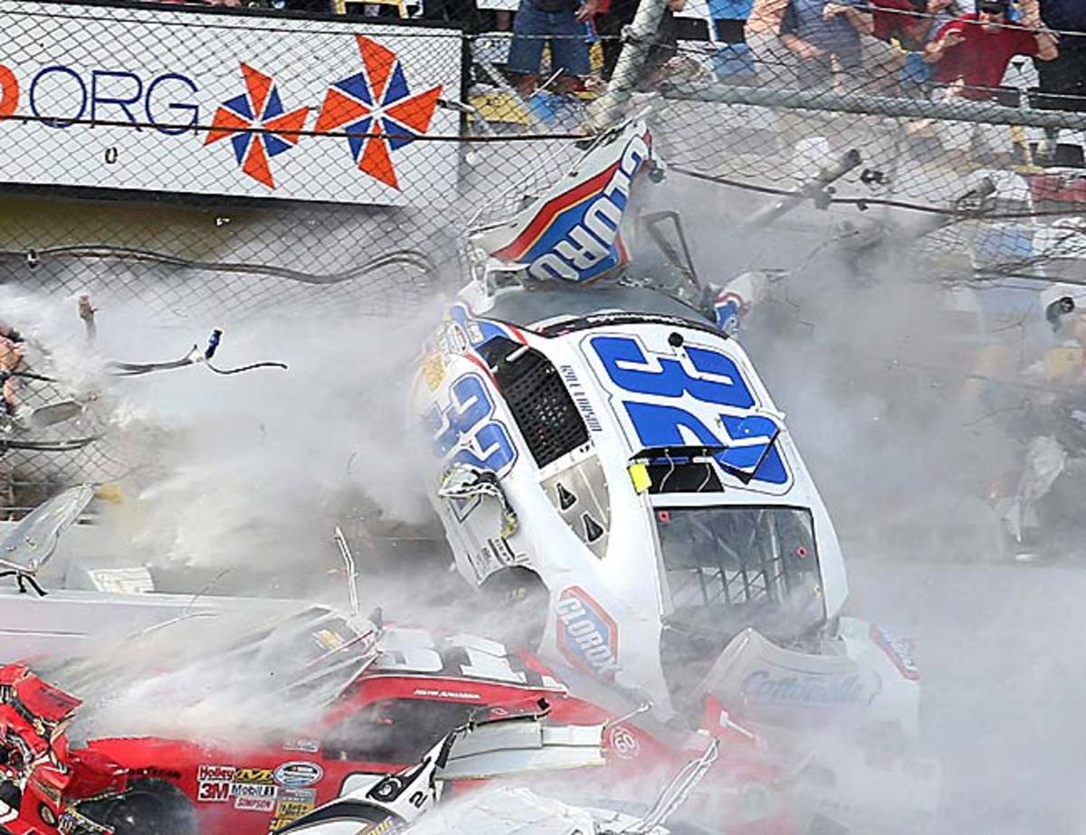 Daytona International Speedway President Joie Chitwood said 14 fans were treated on site, and 14 fans were taken to local hospitals. 