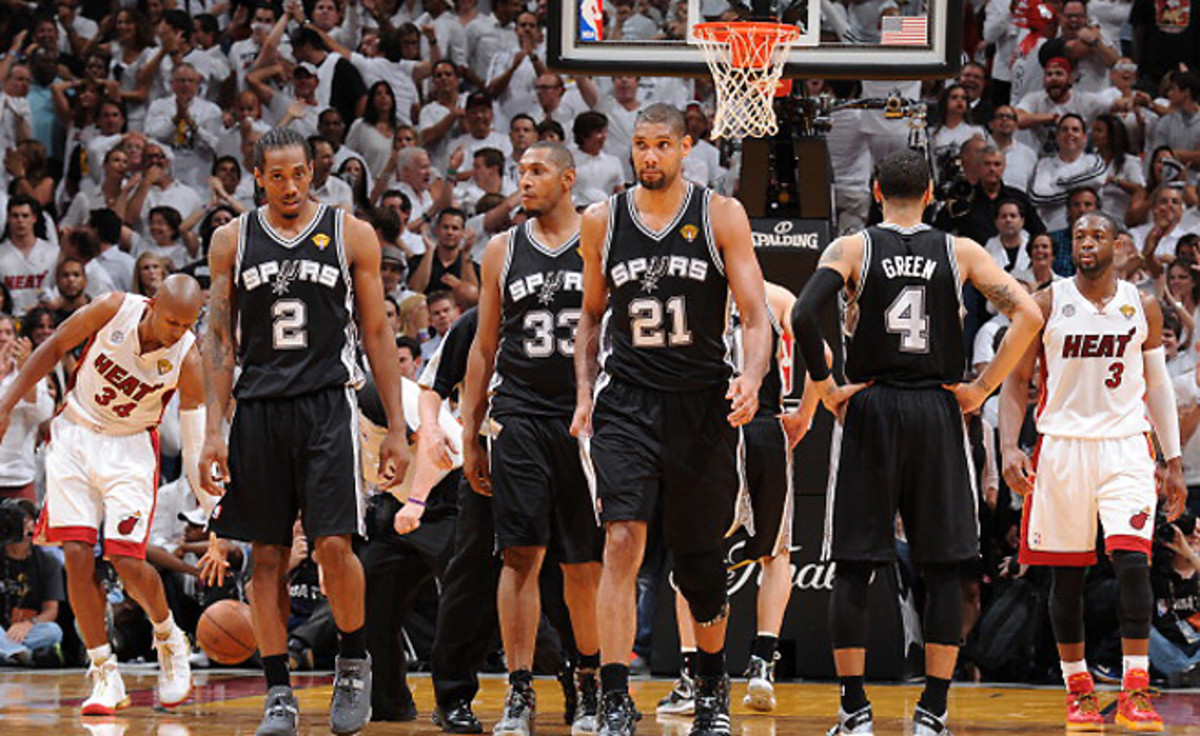 The Spurs were seconds away from an NBA title on Tuesday night, but they couldn't knock off the Heat.