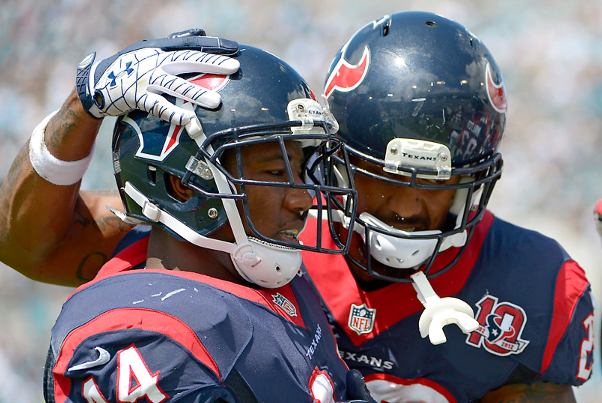 Ben Tate (left) is a better play than Arian Foster this week, despite sitting behind him on the depth chart.