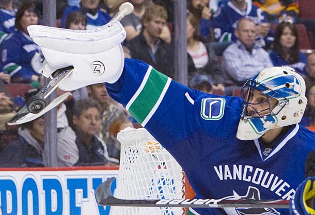 Roberto Luongo of the Vancouver Canucks