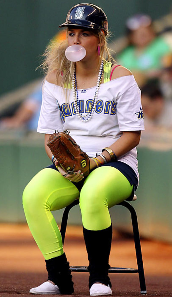 Ball Girl at Seattle Mariners game
