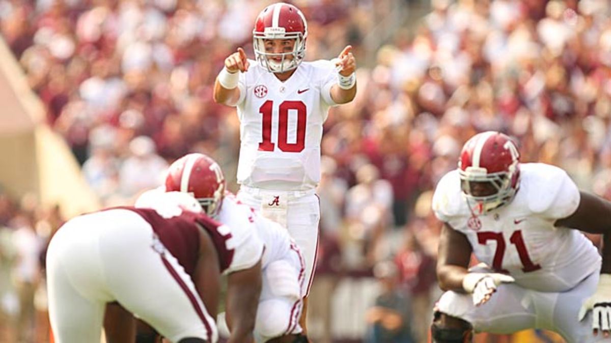 Often overshadowed by Johnny Manziel, AJ McCarron tossed four TDs in leading 'Bama over Texas A&M.