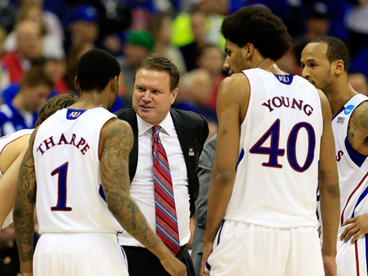 Kansas is among the top-tier programs that has emphasized competitive nonconference schedules . (Jamie Squire/Getty Images)