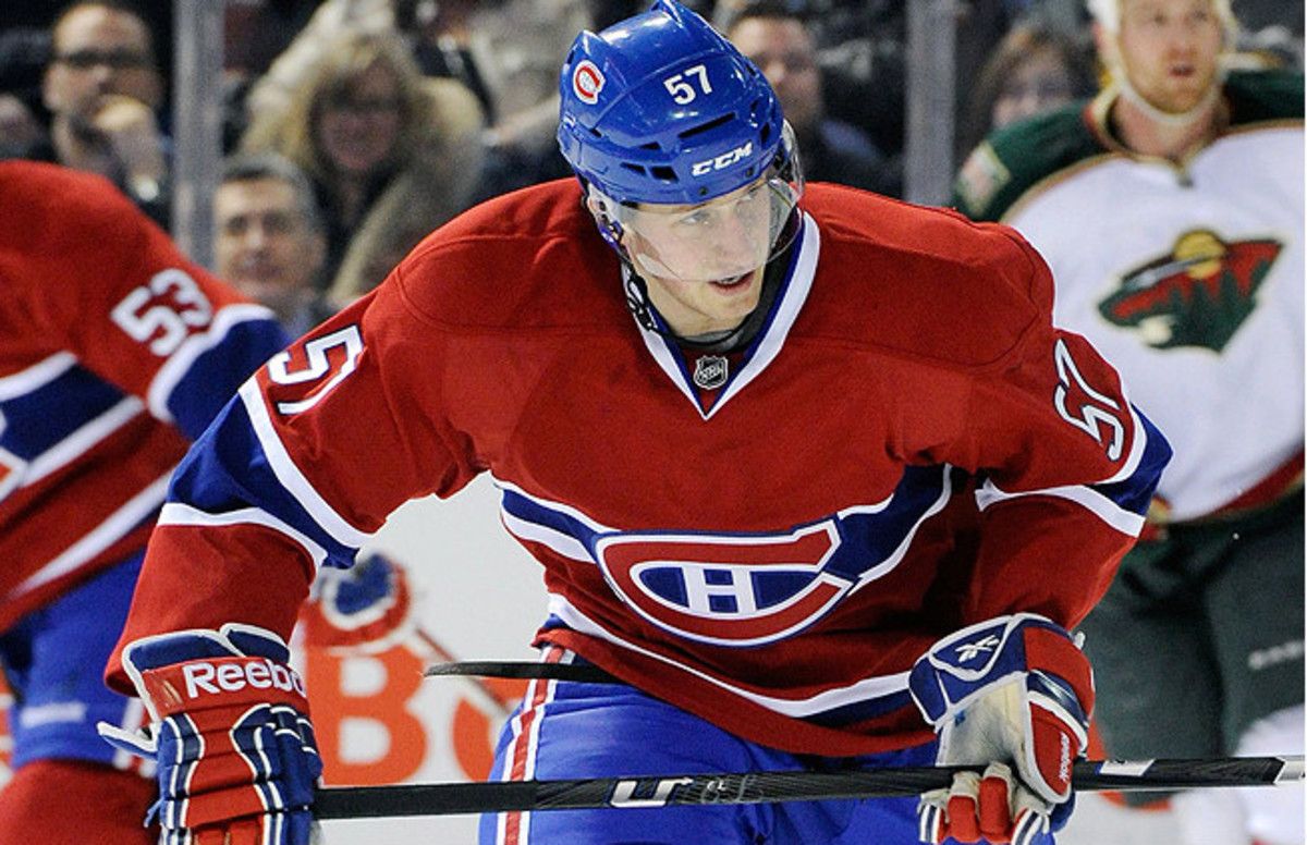 Canadiens forward Blake Geoffrion has eight goals and five assist in 55 career NHL games.