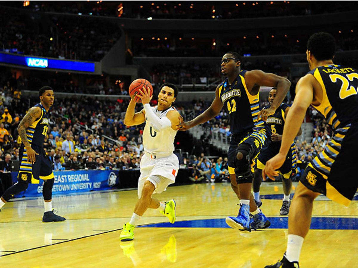 Shane Larkin narrowly missed winning ACC player of the year last season at Miami. [Al Tielemans/SI]