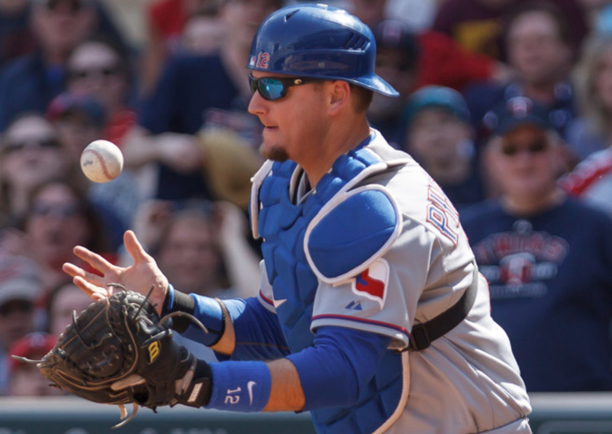 A.J. Pierzynski is hitting .263 with four home runs and 11 RBI in his first season for the Rangers.