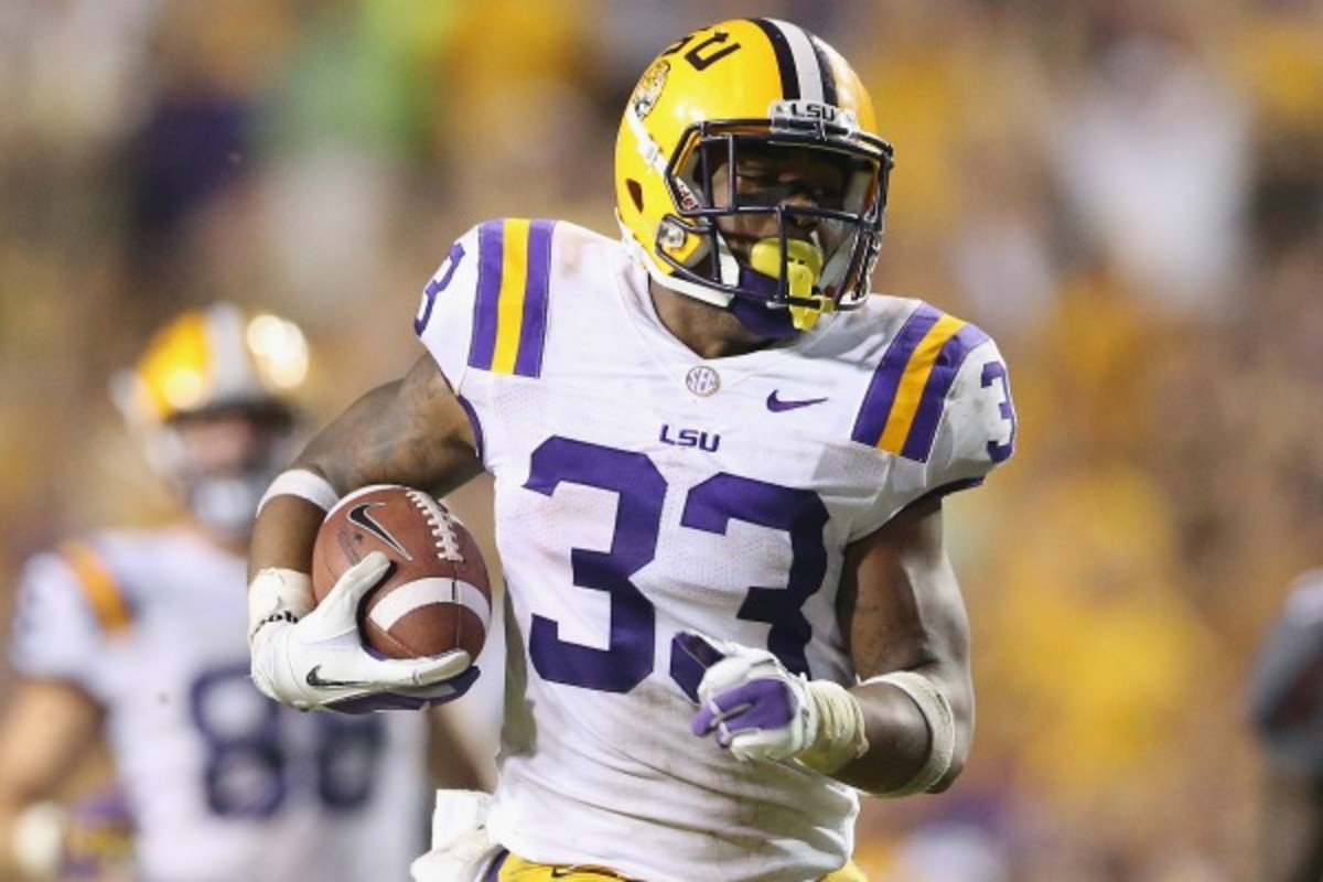 LSU running back Jeremy HIll has been reinstated. (Ronald Martinez/Getty Images)