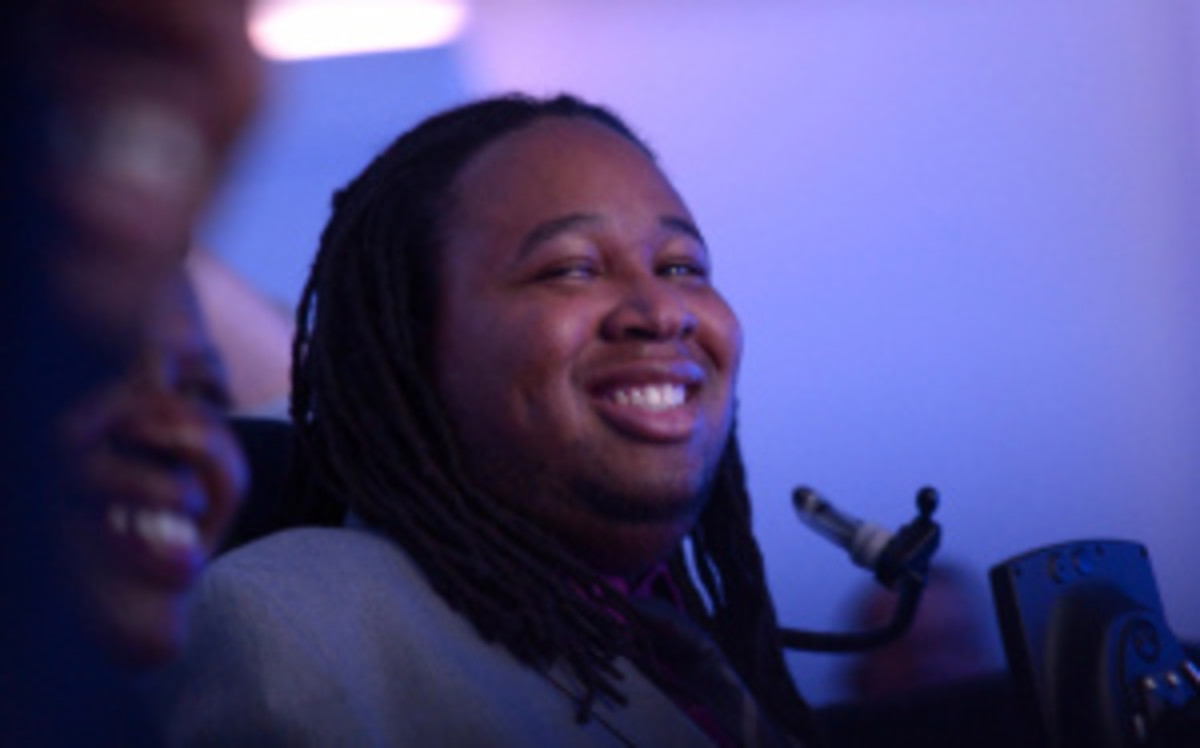 Rutgers will retire the number of its former football player, Eric LeGrand, who suffered a spinal cord injury in 2010 that paralyzed him from the neck down. (Michael Loccisano/Getty Images)