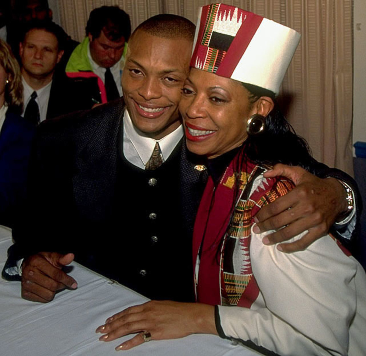 Eddie George and mom Donna