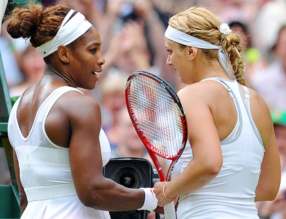 Serena Williams and Sabine Lisicki