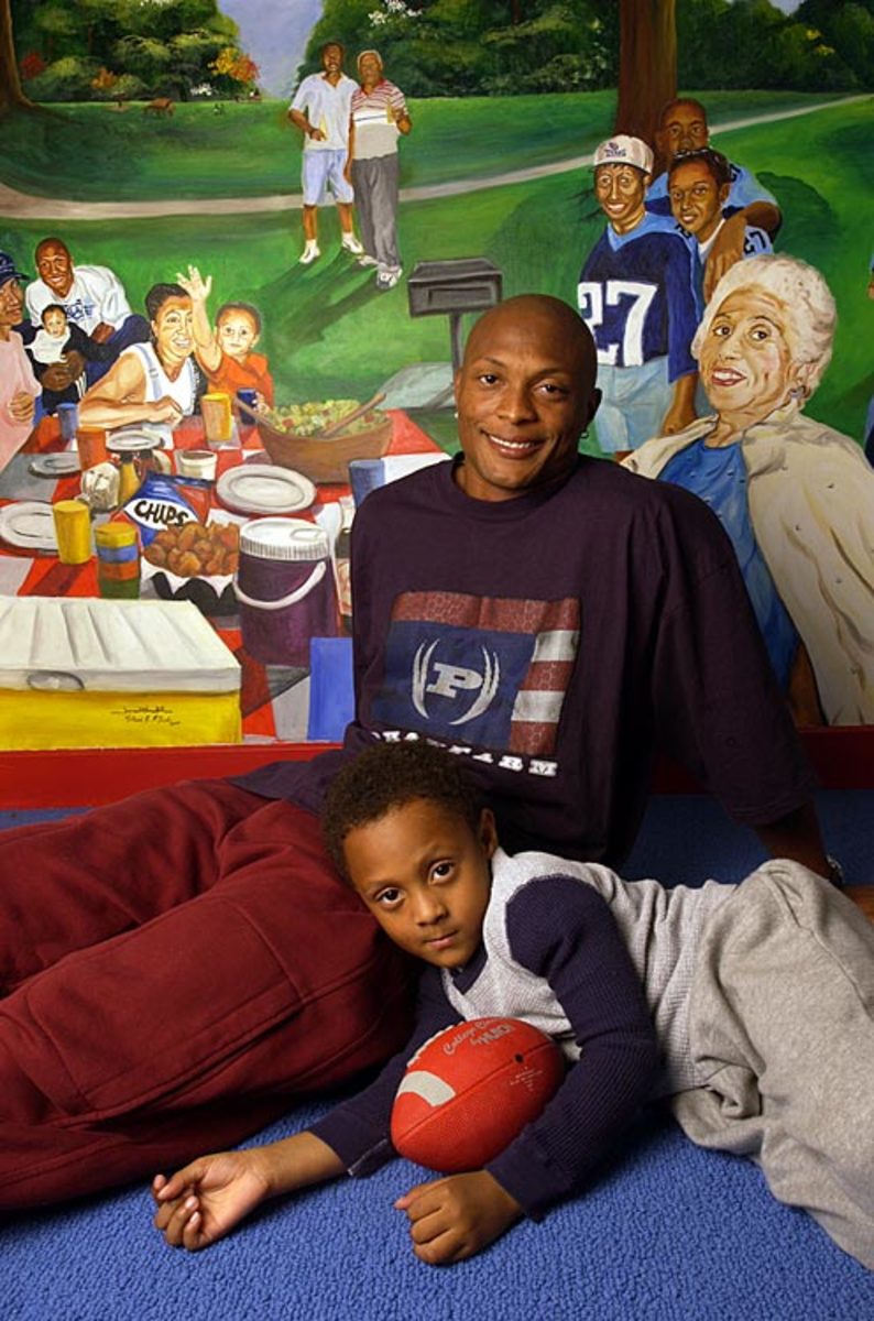 Eddie George and son Eric