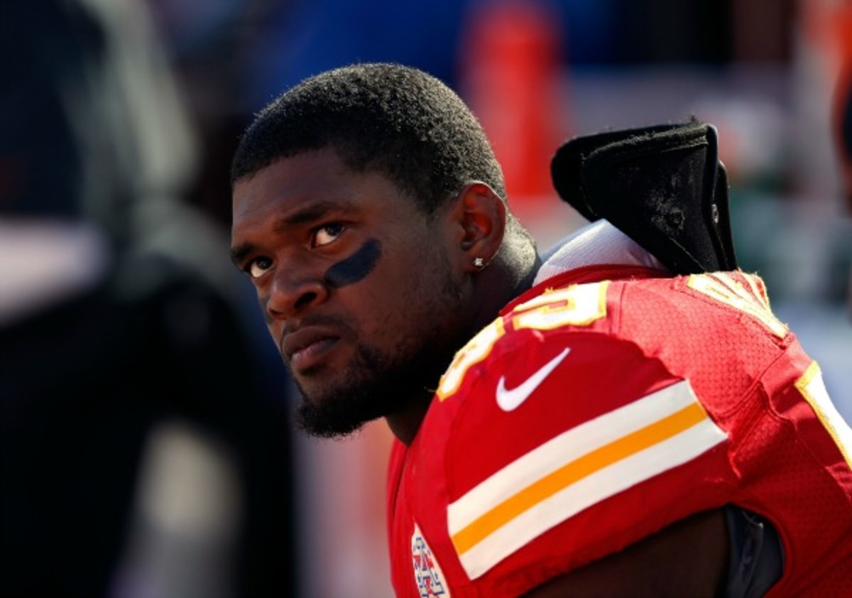 Jovan Belcher shot and killed girlfriend Kassandra Perkins before committing suicide in Dec. (Jamie Squire/Getty Images)