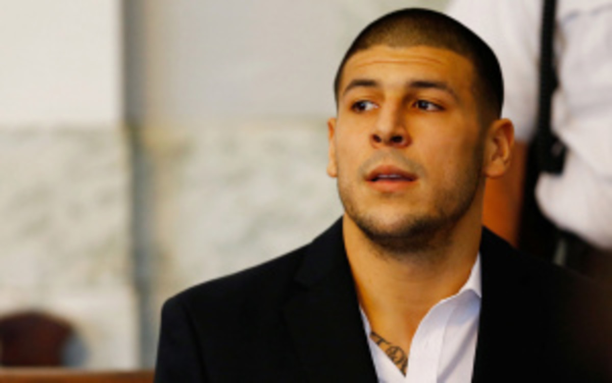 The 27-year-old woman reportedly had a child out of wedlock with Hernandez's friend. (Jared Wickerham/Getty Images)