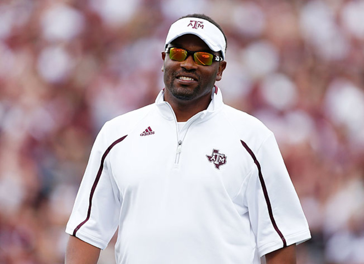 Texas A&M's Kevin Sumlin tweets "YESSIR!" after a recruit offers his verbal commitment to the Aggies.