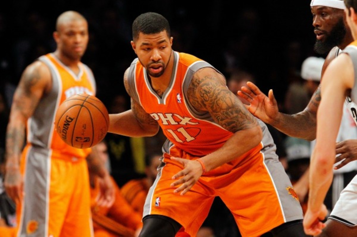 Markieff Morris was suspended one game for an elbow to the head. (Jim McIssac/Getty Images)