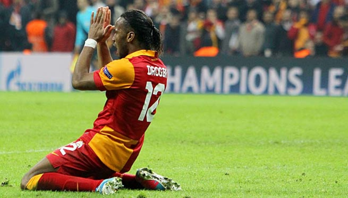 Didier Drogba was heckled in Galatasaray's 2-1 loss to Fenerbahce.