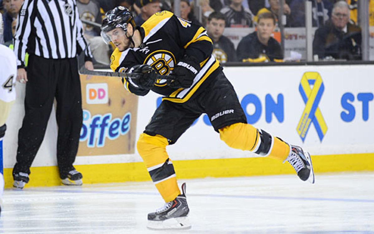David Krejci of the Boston Bruins