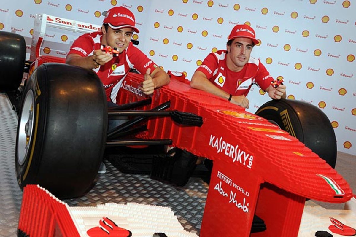 Felipe Massa and Fernando Alonso Ferrari Formula One Car