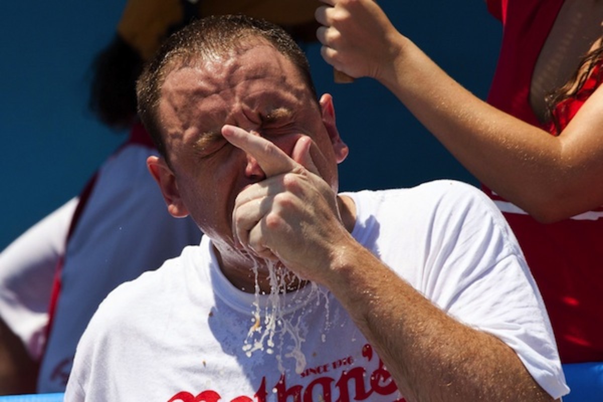 Competitors Vie For Ultimate Eating Prize At Nathan's Hot Dog Eating Contest