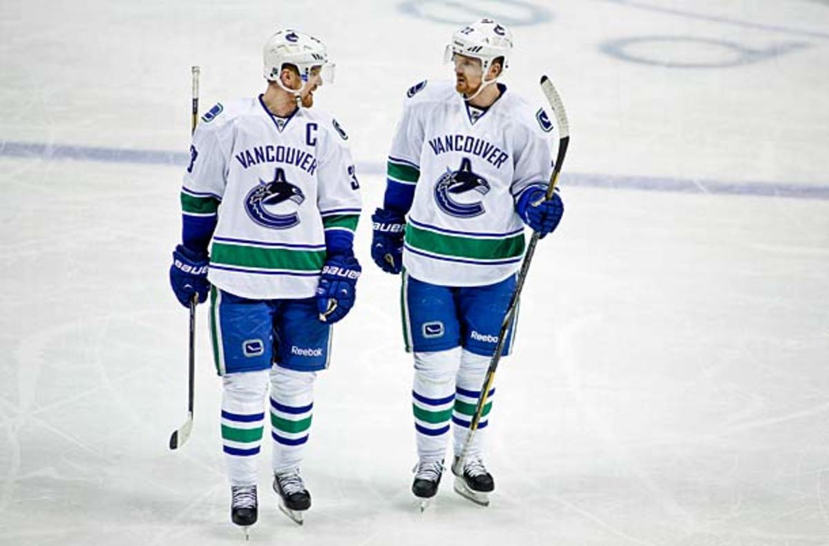 Henrik and Daniel Sedin of the Vancouver Canucks are among the NHLs top 50 players.