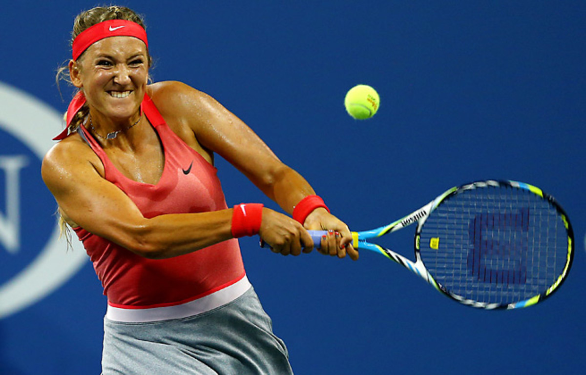Victoria Azarenka did not drop a game for the third time in a Grand Slam with her first-round win.